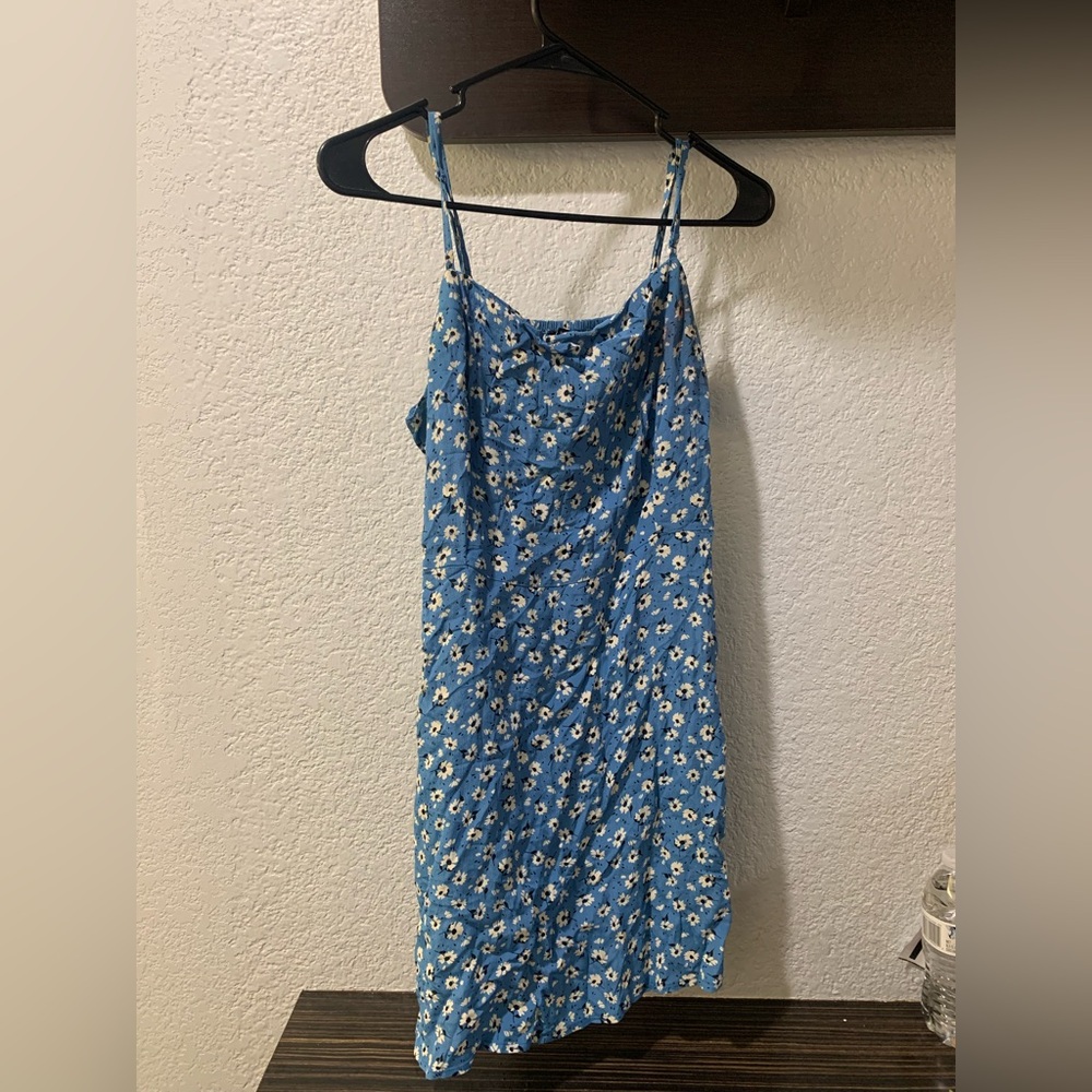 90s style blue flower dress✨